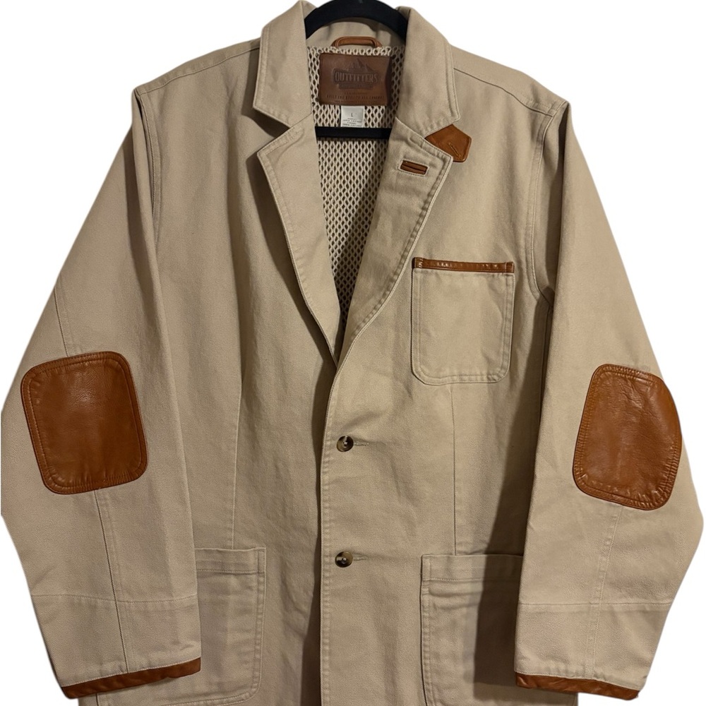 Authentic Outfitters Roundtree & Yorke Barn Work Sport Coat 100% Cotton - Size L
